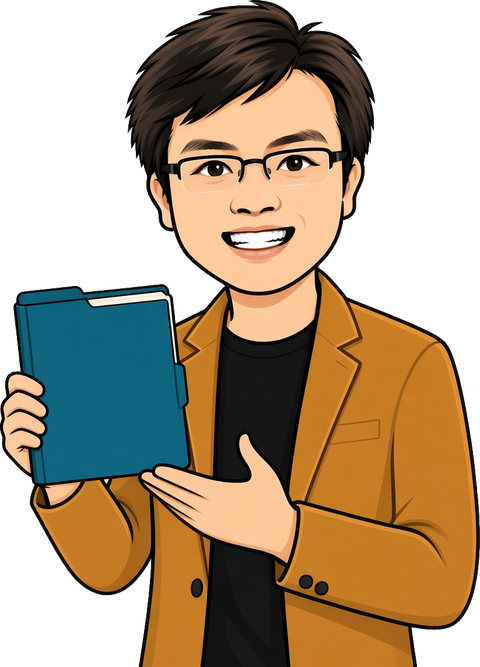 BigBrother mascot holding a folder