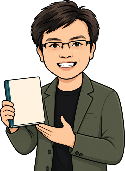 BigBrother mascot holding a notebook