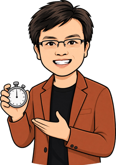 BigBrother mascot holding a stopwatch for website speed